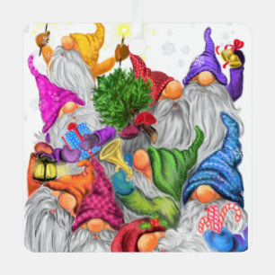 Happy Gnomes Christmas Ornament