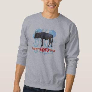 happy GNU year Sweatshirt