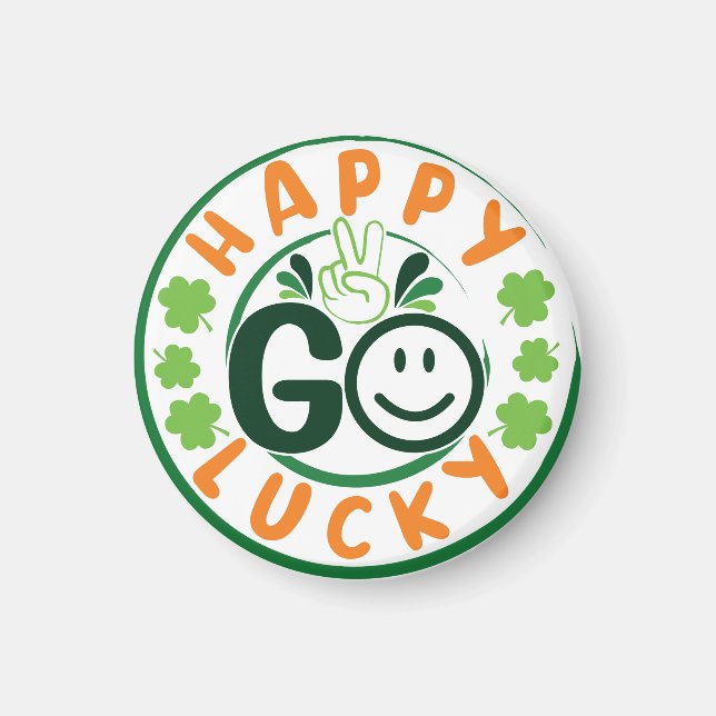 Happy Go Lucky-52904 Magnet (Front)