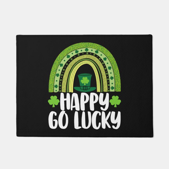 Happy Go Lucky Doormat (Front)