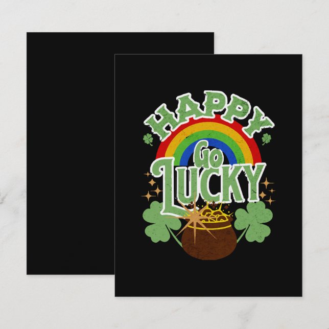 Happy Go Lucky Enclosure Card (Front/Back)