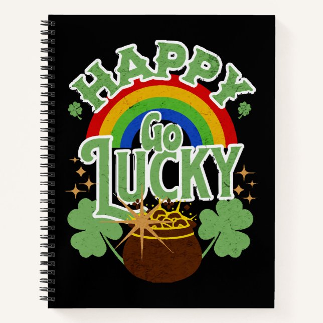 Happy Go Lucky Notebook (Front)