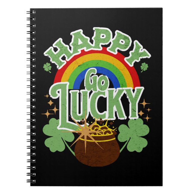 Happy Go Lucky Notebook (Front)