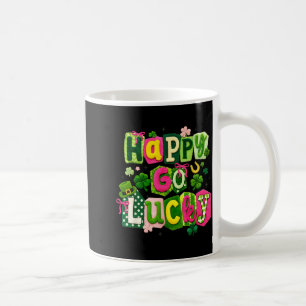 Happy go lucky shamrock crochet irish happy st coffee mug