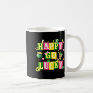 Happy go lucky st patricks day coquette bow coffee mug