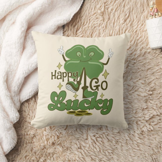 Happy Go Lucky St. Patrick's Day Cushion (Blanket)