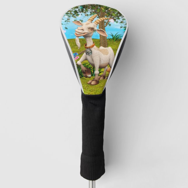 Happy Goat Golf Head Cover (Front)