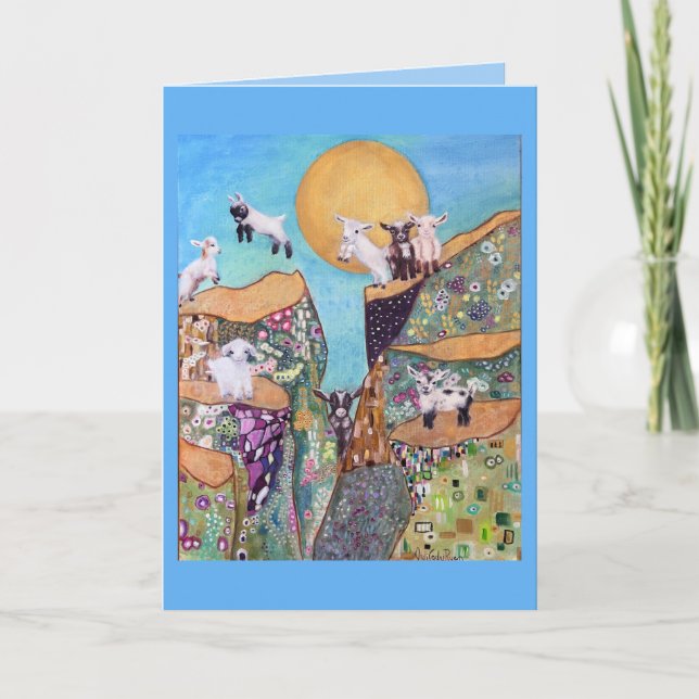 Happy Goats Birthday Card (Front)