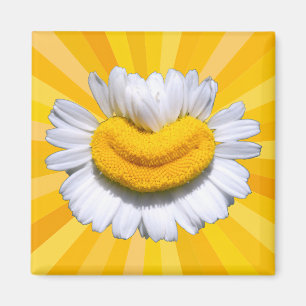 Happy Golden Chamomile Smile Sunshine Aura Magnet
