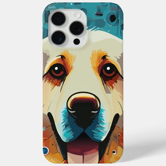 Happy Golden Retriever Case-Mate iPhone Case (Back)