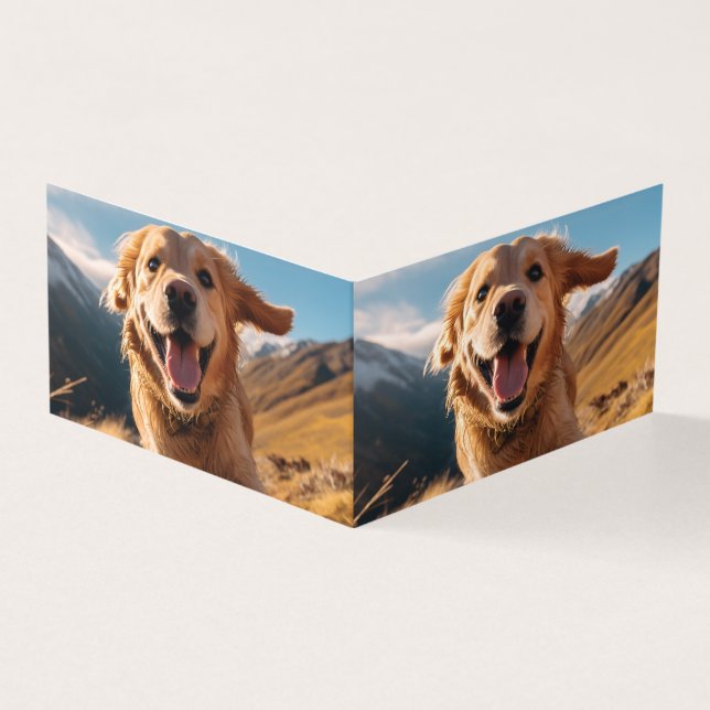 Happy Golden Retriever Running  (Outside)
