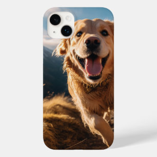 Happy Golden Retriever Running  Case-Mate iPhone 14 Plus Case