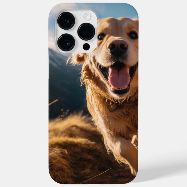 Happy Golden Retriever Running  Case-Mate iPhone Case (Back)