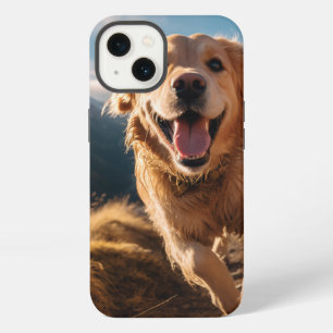 Happy Golden Retriever Running iPhone 13 Case