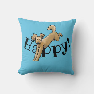 Happy Goldendoodle Cushion