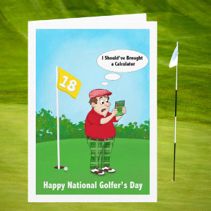 Happy Golfers Day Humour April 10 Card