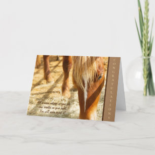 Happy Gotcha Day Custom New Horse Congratulations Card