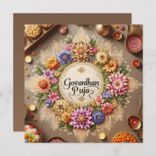 Happy Govardhan Puja Card