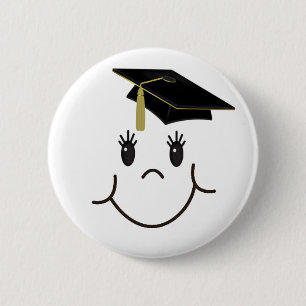 Happy Grad 6 Cm Round Badge