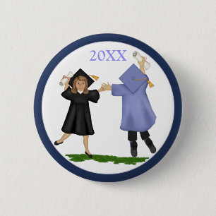 Happy Graduation Day Graduates 6 Cm Round Badge