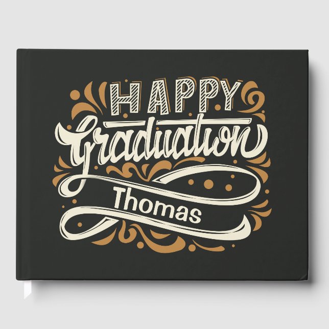 Happy Graduation  Guest Book (Front)