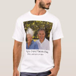 Happy Grand Parents Day Photo T-Shirt<br><div class="desc">Happy Grand Parents Day T-Shirt. Add a photo to make it your own.Also edit text.</div>