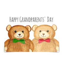 "Happy Grandparents' Day" Grandparent Bears Card