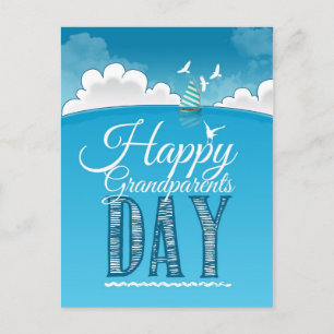Happy grandparents day postcard