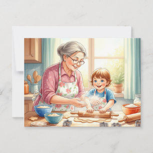 Happy grandparents day postcard