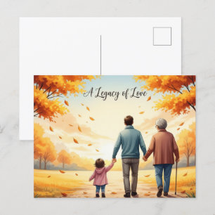 Happy grandparents day postcard
