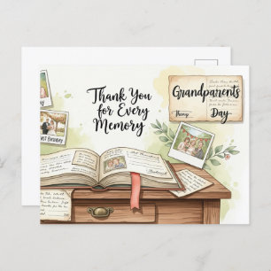 Happy grandparents day postcard