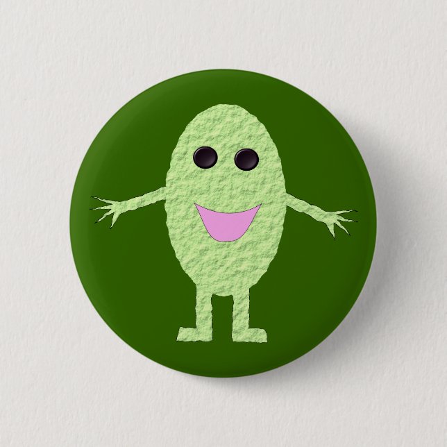 Happy Green Grape Button (Front)