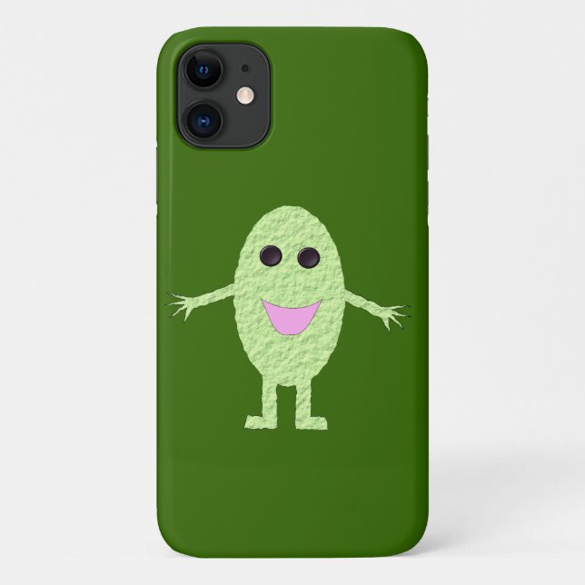 Happy Green Grape iPhone 3 Case (Back)