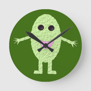Happy Green Grape Wall Clock