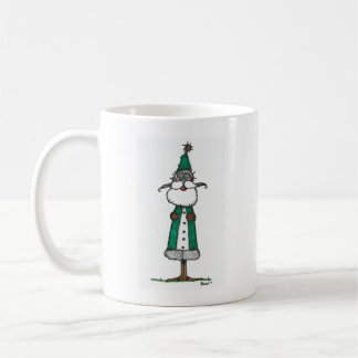 Happy Green Santa Coffee Mug