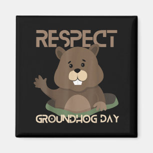 Happy Groundhog Day 2023 Lovers Costume Funny Grou Magnet
