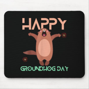 Happy Groundhog Day 2023 Lovers Costume Funny Grou Mouse Pad