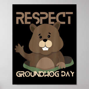 Happy Groundhog Day 2023 Lovers Costume Funny Grou Poster