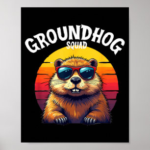 Happy Groundhog Day 2025 Funny Groundhog Squad _3 Poster