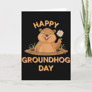 Happy Groundhog Day 2025 Matching Family Squad  Card