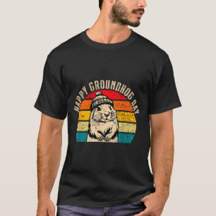 Happy Groundhog Day 2025 Woodchuck Vintage T-Shirt