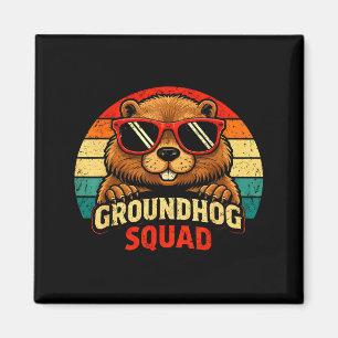 Happy Groundhog Day 2026 Celebration Funny Groundh Magnet