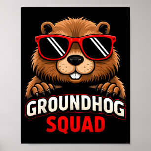 Happy Groundhog Day 2026 Celebration Funny Groundh Poster