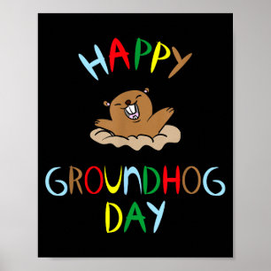 Happy Groundhog Day 2026  Poster