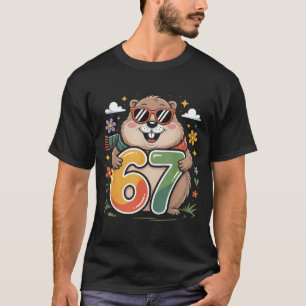 Happy Groundhog Day 67 Funny Woodchuck Sungles  T-Shirt