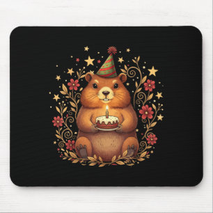 Happy Groundhog Day Birthday Cake Groundhound  Mouse Pad