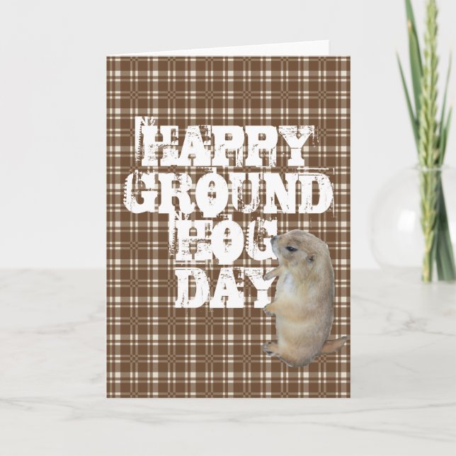 HAPPY GROUNDHOG DAY CARD (Front)