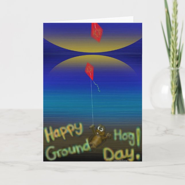 Happy Groundhog Day card (Front)