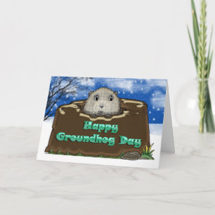 Happy Groundhog Day, Card