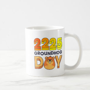 Happy Groundhog Day February 2 2025 Men Women Retr Coffee Mug